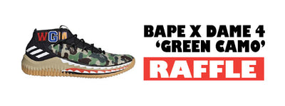 adidas Bape x Dame 4 'Green Camo' AP9974