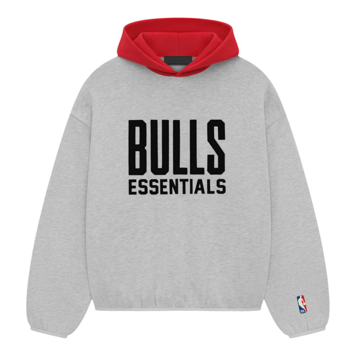 NBA Bulls x Fear of God Essentials Hoodie Heather/Red - Men