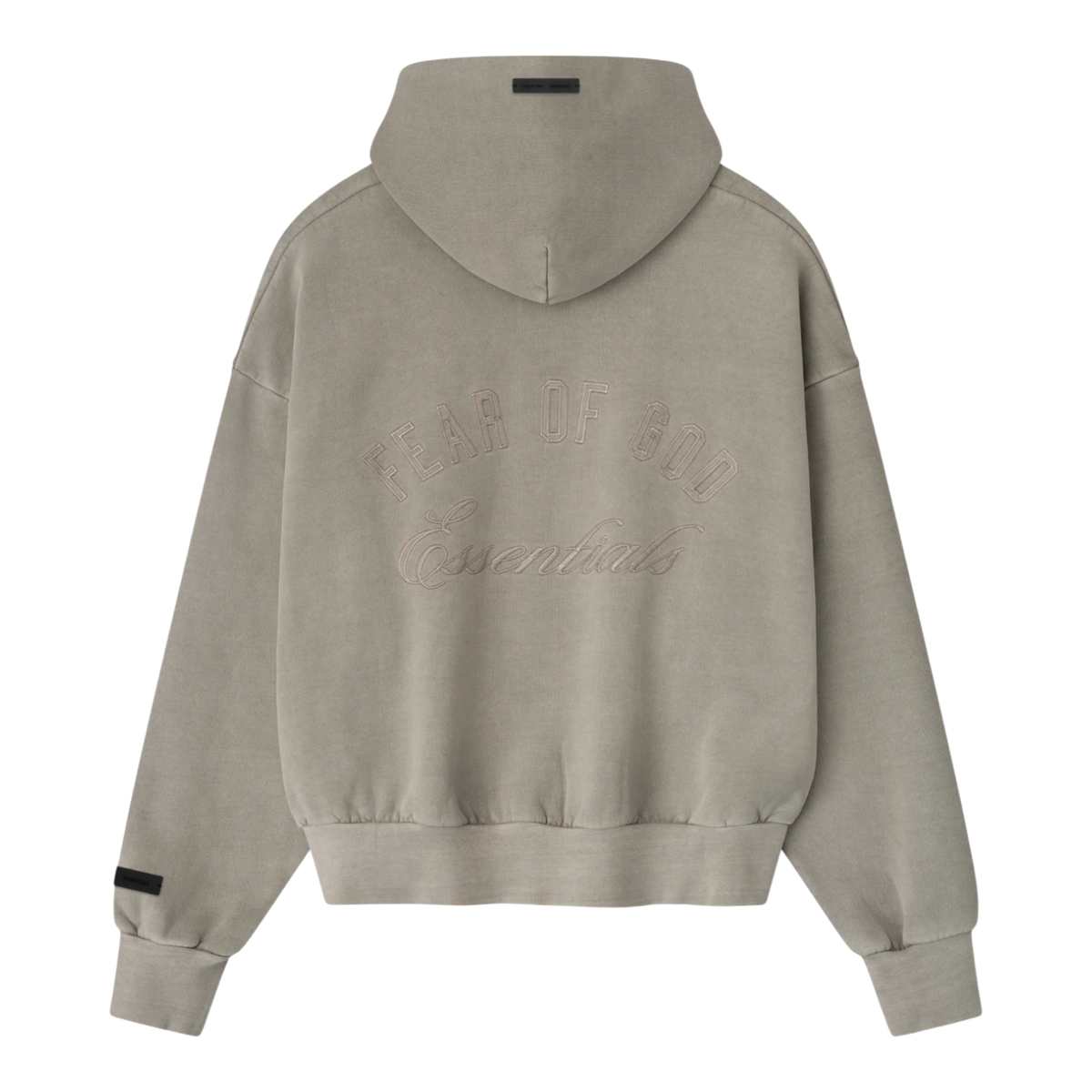 Fear of God Essentials Men's Classic Fleece Full-Zip Hoodie Smoke Grey