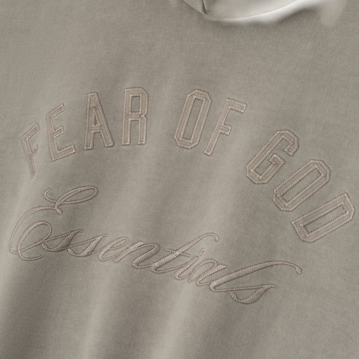 Fear of God Essentials Men's Classic Fleece Full-Zip Hoodie Smoke Grey