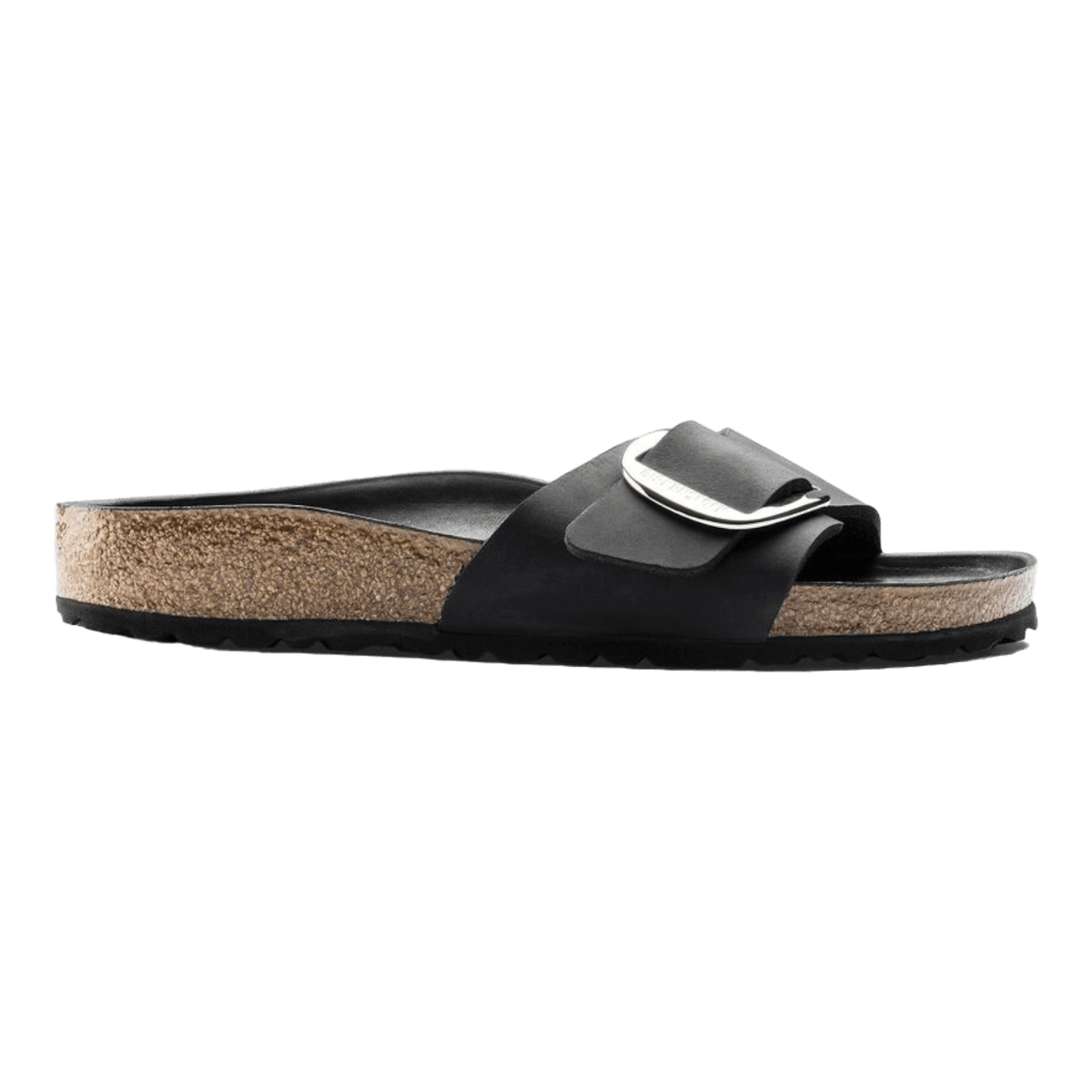Birkenstock Madrid Big Buckle Oiled Leather Black 1006523