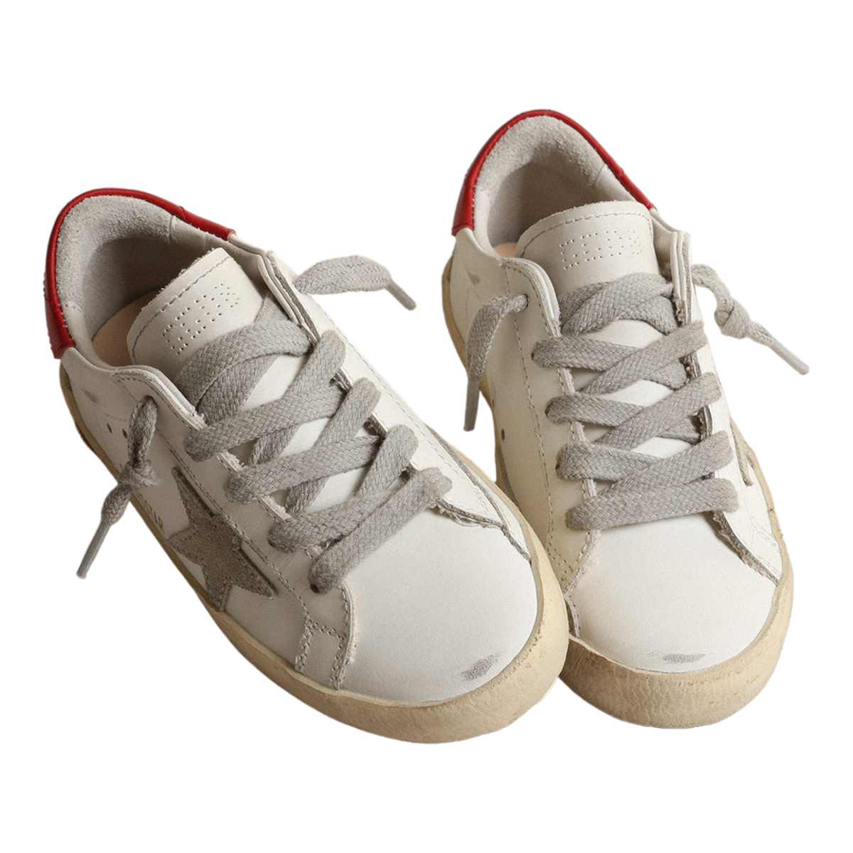 Golden Goose Super-Star Leather Upper and Heel Suede Star Golden Goose Super-Star Leather Upper and Heel Suede Star