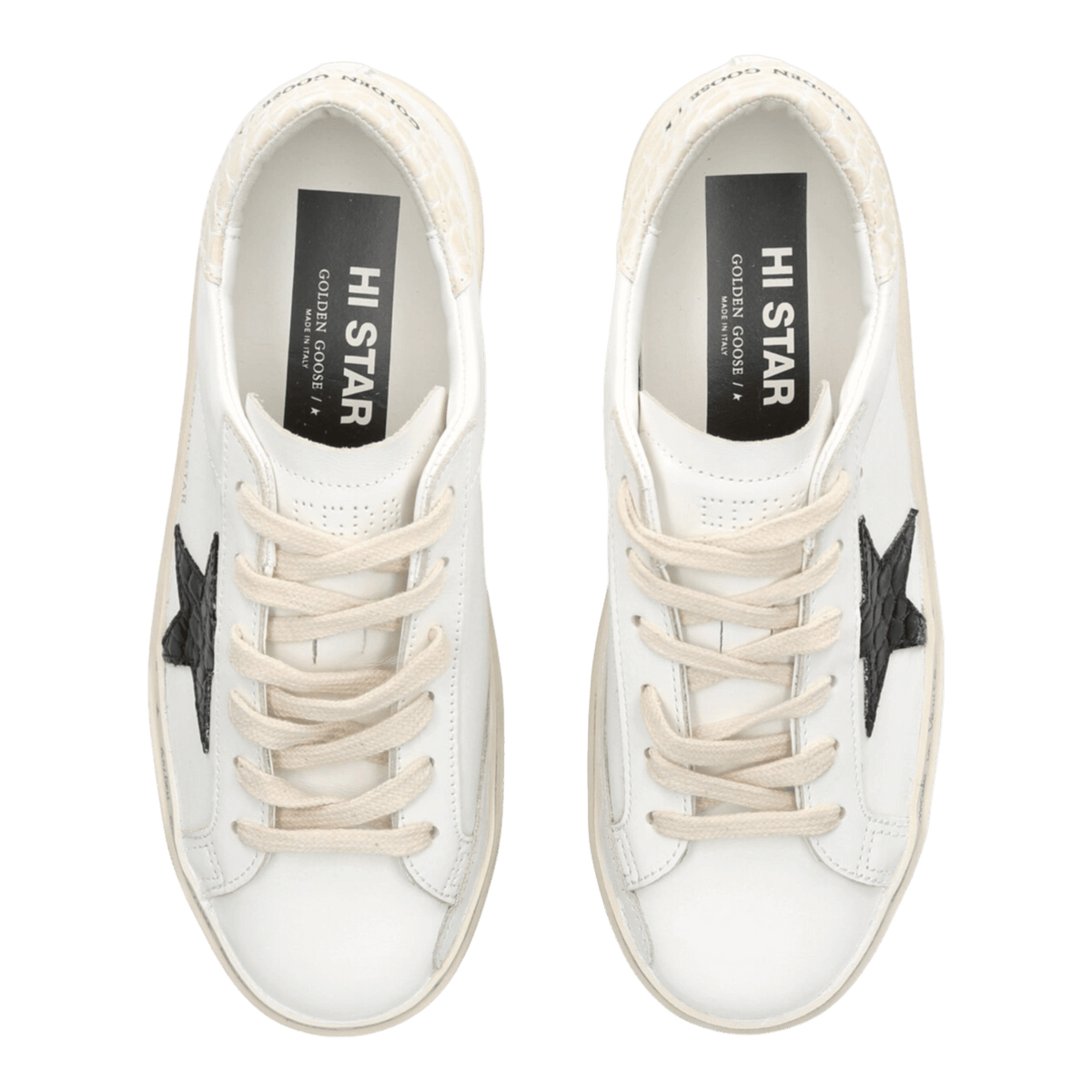 Golden Goose Hi Star Leather Upper Coco Printed Leather Star Golden Goose Hi Star Leather Upper Coco Printed Leather Star