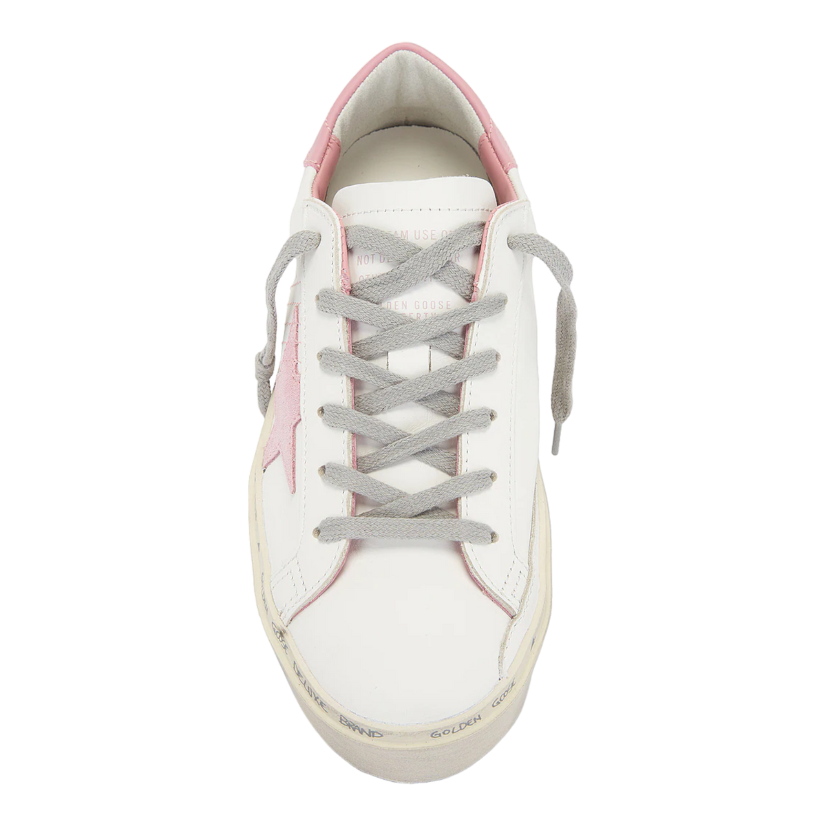 Golden Goose Hi Star Leather Upper and Heel Suede Star