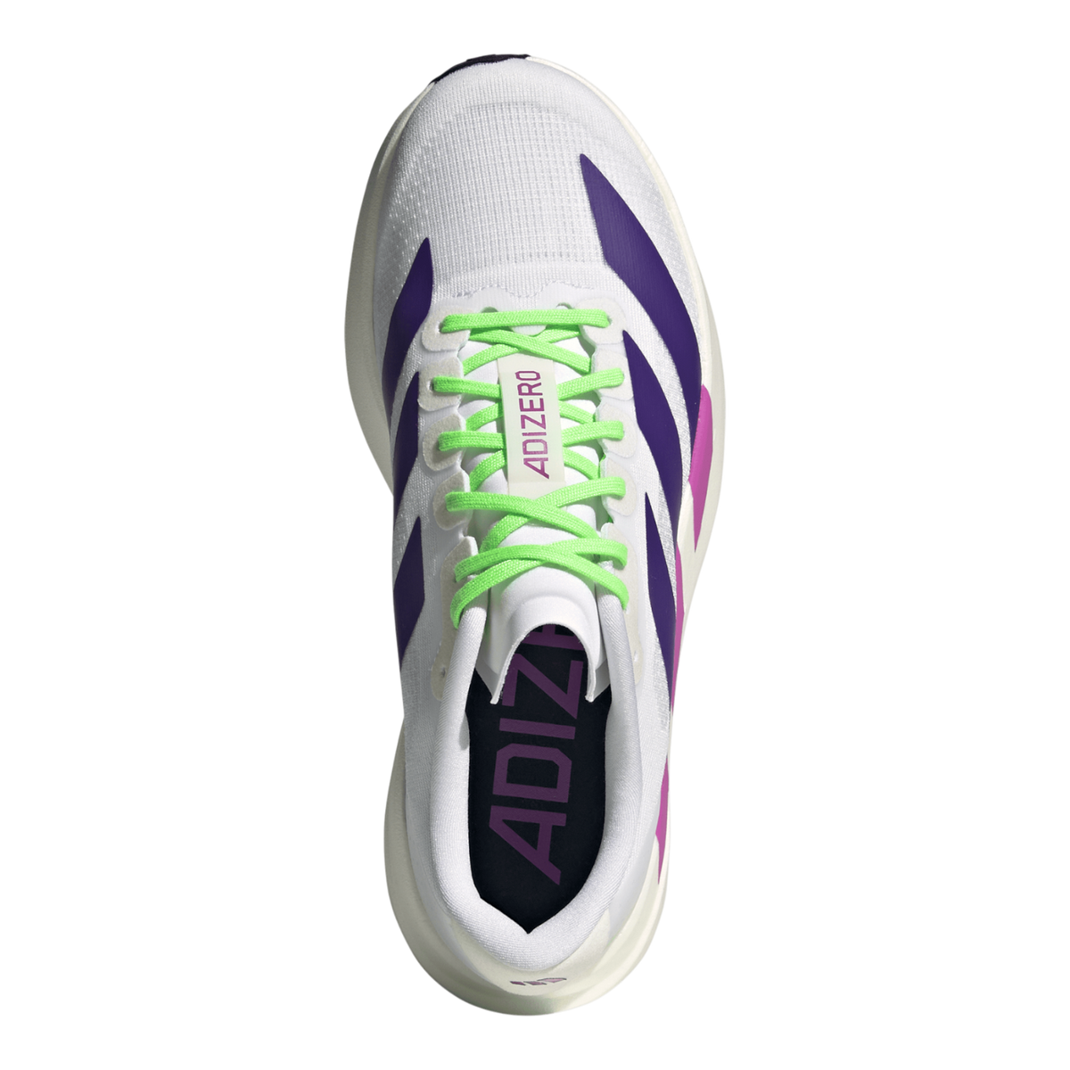 adidas Adizero Evo SL Shoes - Women's - Cloud White / Purple / Purple Burst