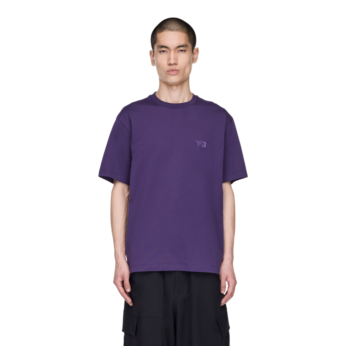 adidas Y3 Regular Short Sleeve Tee Aurora Plum Men KA9777