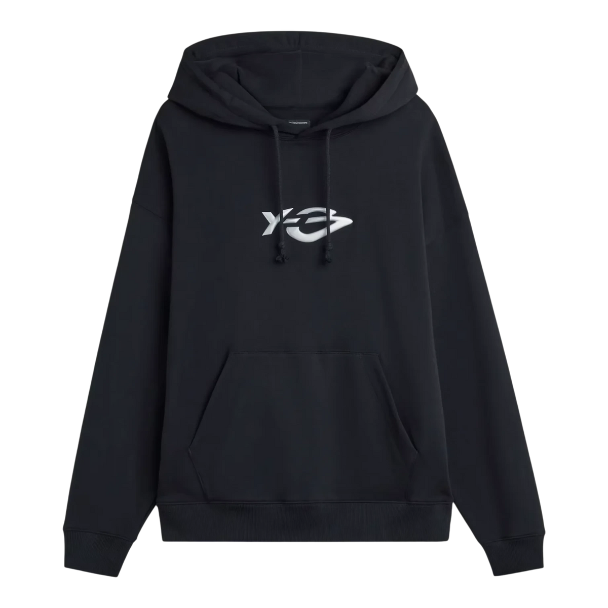 adidas Y-3 French Terry Liquid Logo Hoodie Black Men KR1070