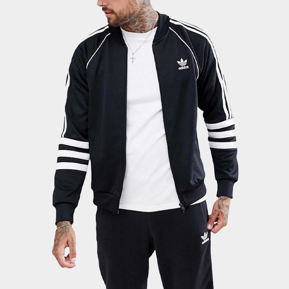 comerciante cola Prestado adidas Originals Authentic Superstar Track Jacket Black DJ2856