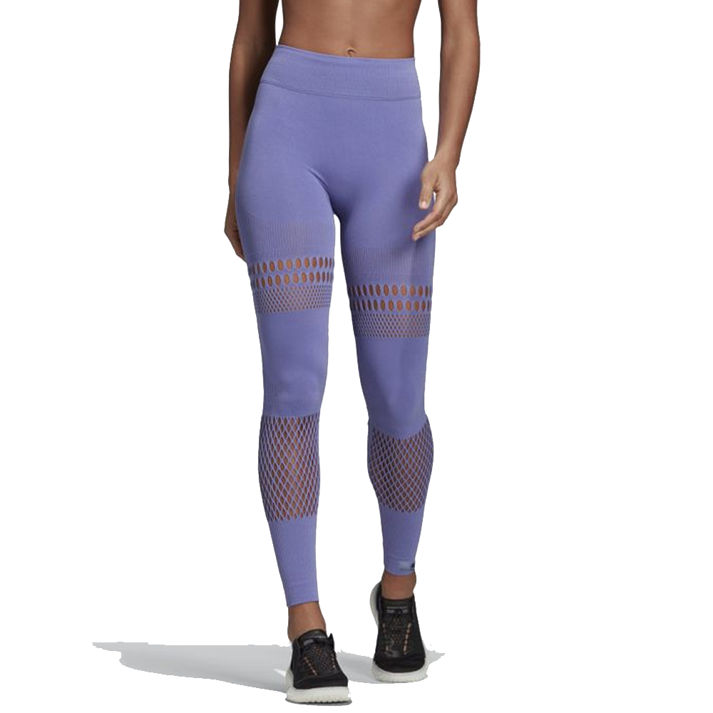 pasos necesidad músico adidas by Stella McCartney WarpKnit Tight Purple Women DQ0577