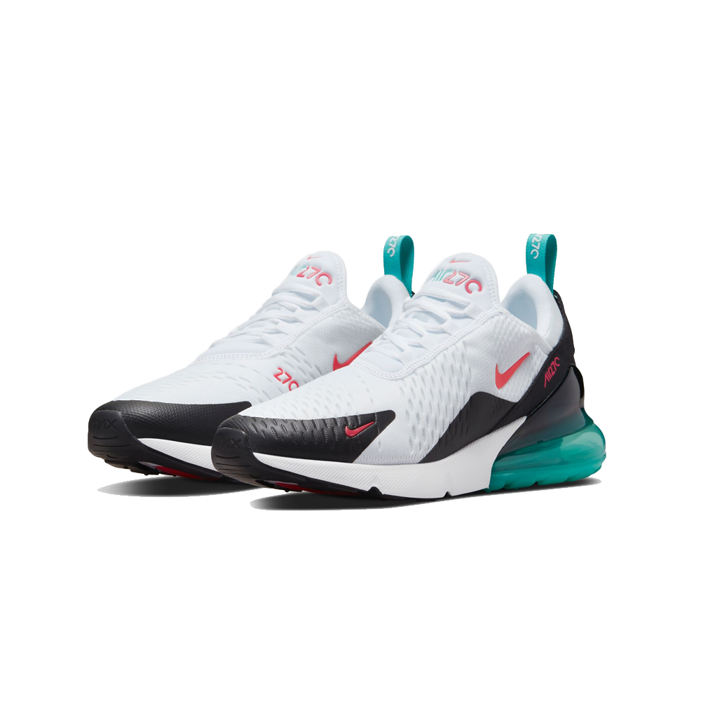 Nike Women's Air Max 270 Shoes, Size 7.5, Teal/Black/White