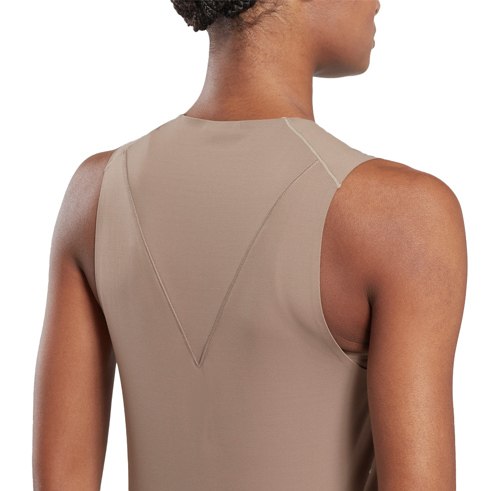 Camiseta sin mangas con cuello redondo Reebok x Victoria Beckham Gris piedra Mujer HF8484