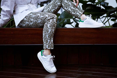 Amanda in the Stan Smith Bold Green
