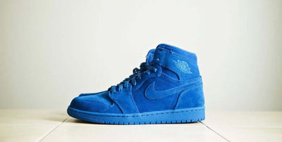 Air Jordan 1 Alto Azul Gamuza