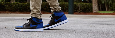 Ingrese a la oportunidad de comprar un par del Jordan 1 Retro "Royal" limitado