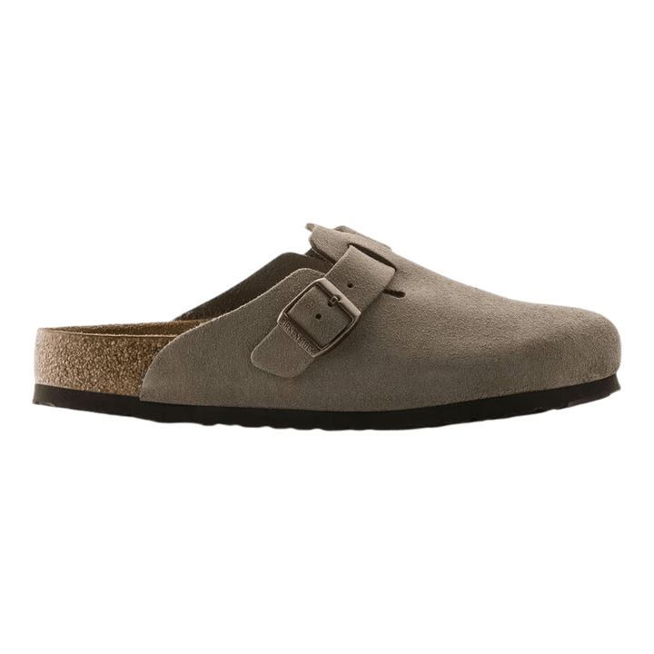 美品！BIRKENSTOCK BOSTON TAUPE39 Birkenstock New w/ Box Boston Taupe Suede Soft Footbed
