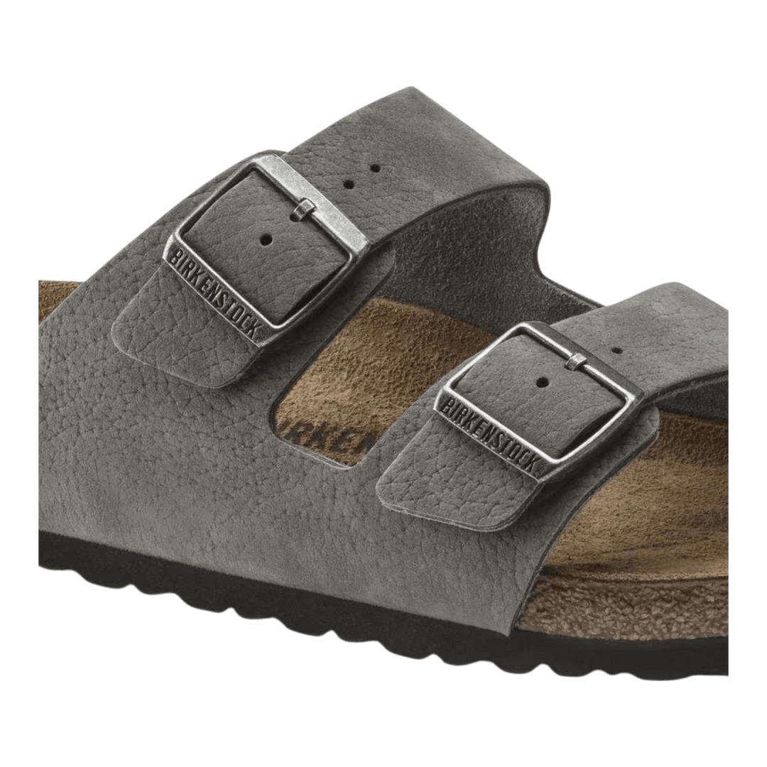 Birkenstock Arizona Nubuck Leather Desert Buck Whale Gray for Men 1020