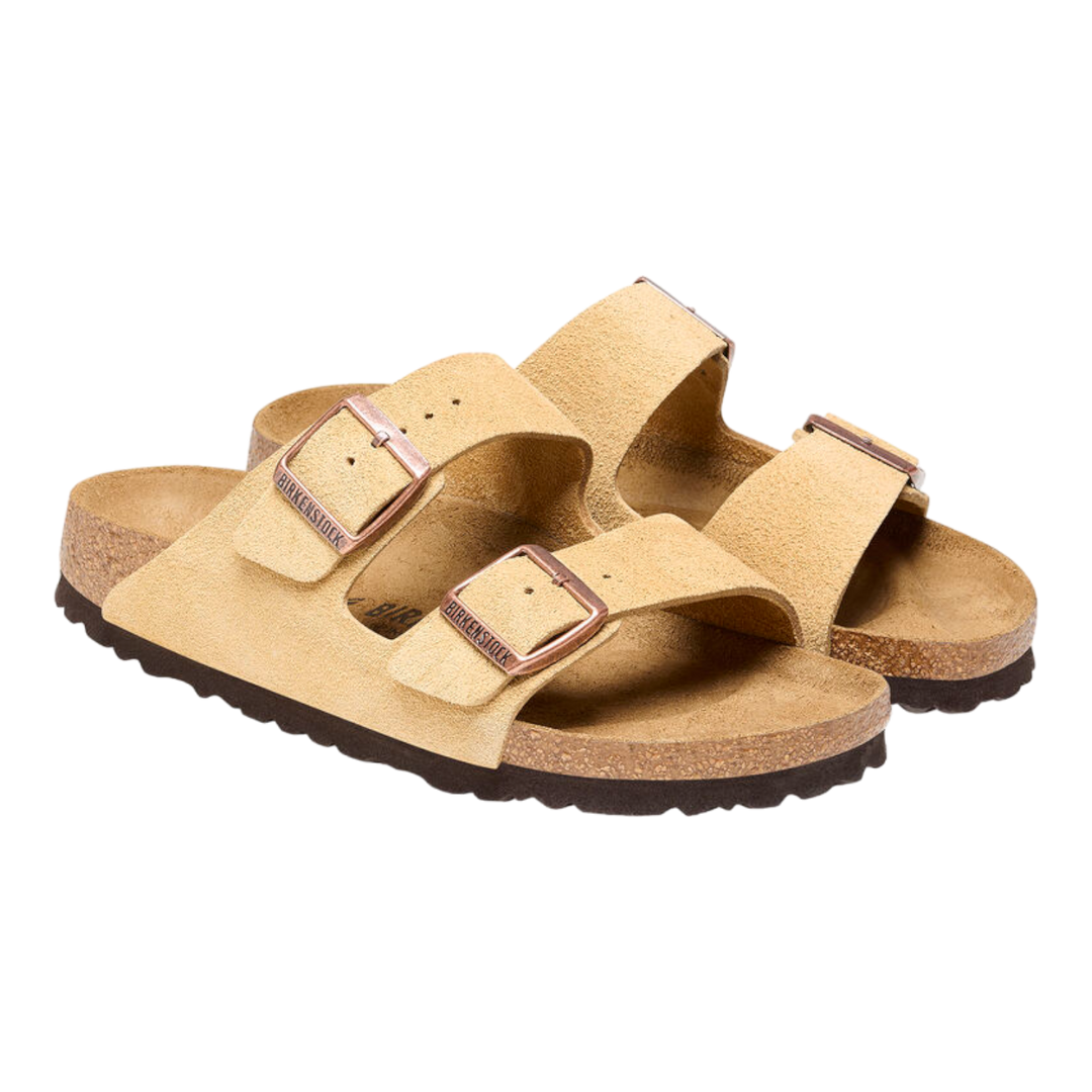 Birkenstock Arizona Suede Leather Latte Cream 1026190