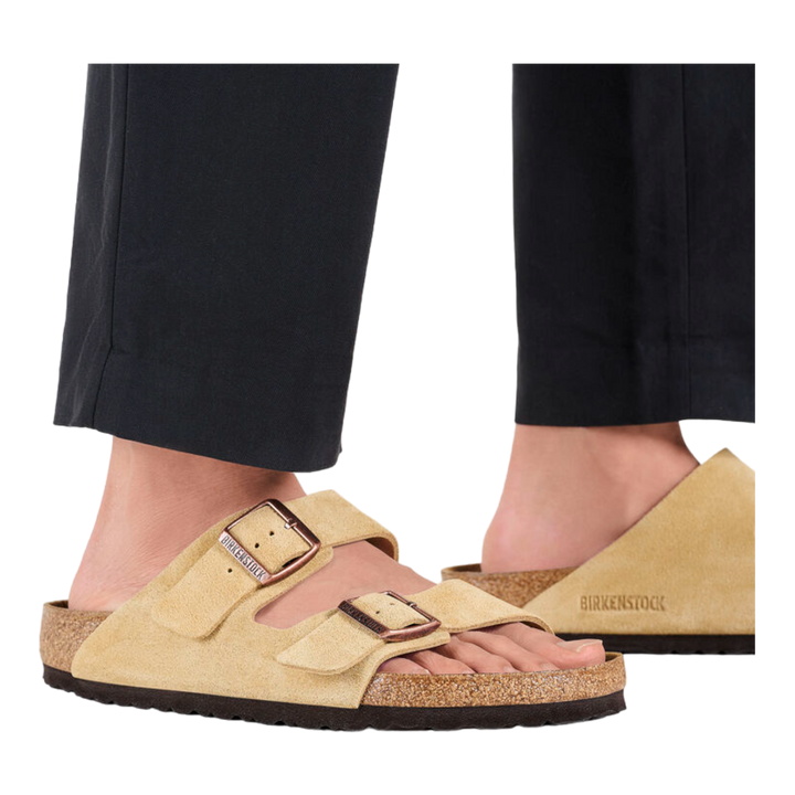 Birkenstock Arizona Suede Leather Latte Cream 1026190