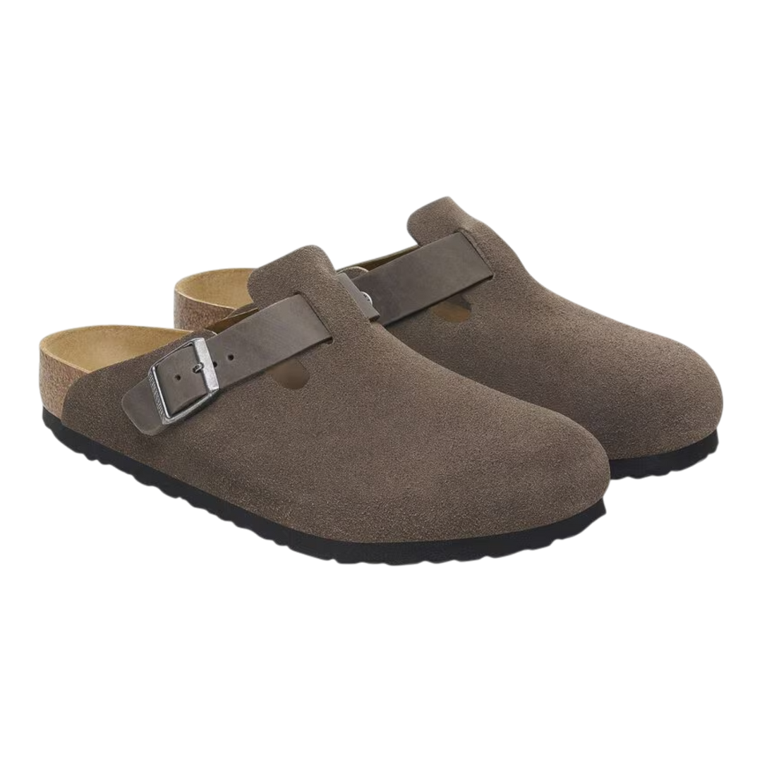 Birkenstock Boston Mixed Leather - Concrete Grey 1029210