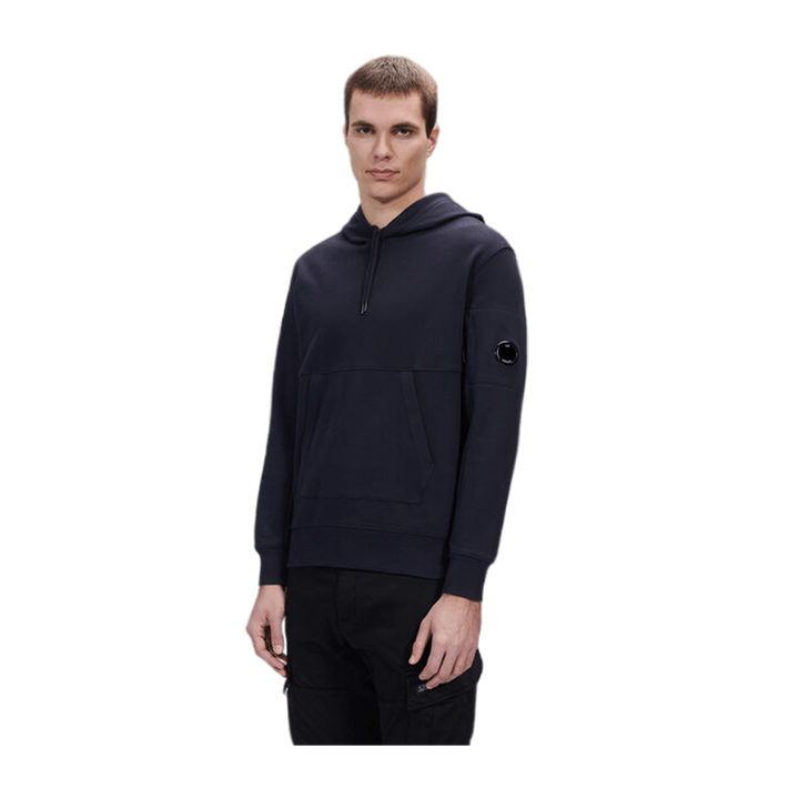 C.P. Company Sweatshirt - Sweat Hooded Total Eclips Blue Men 14CMSS023