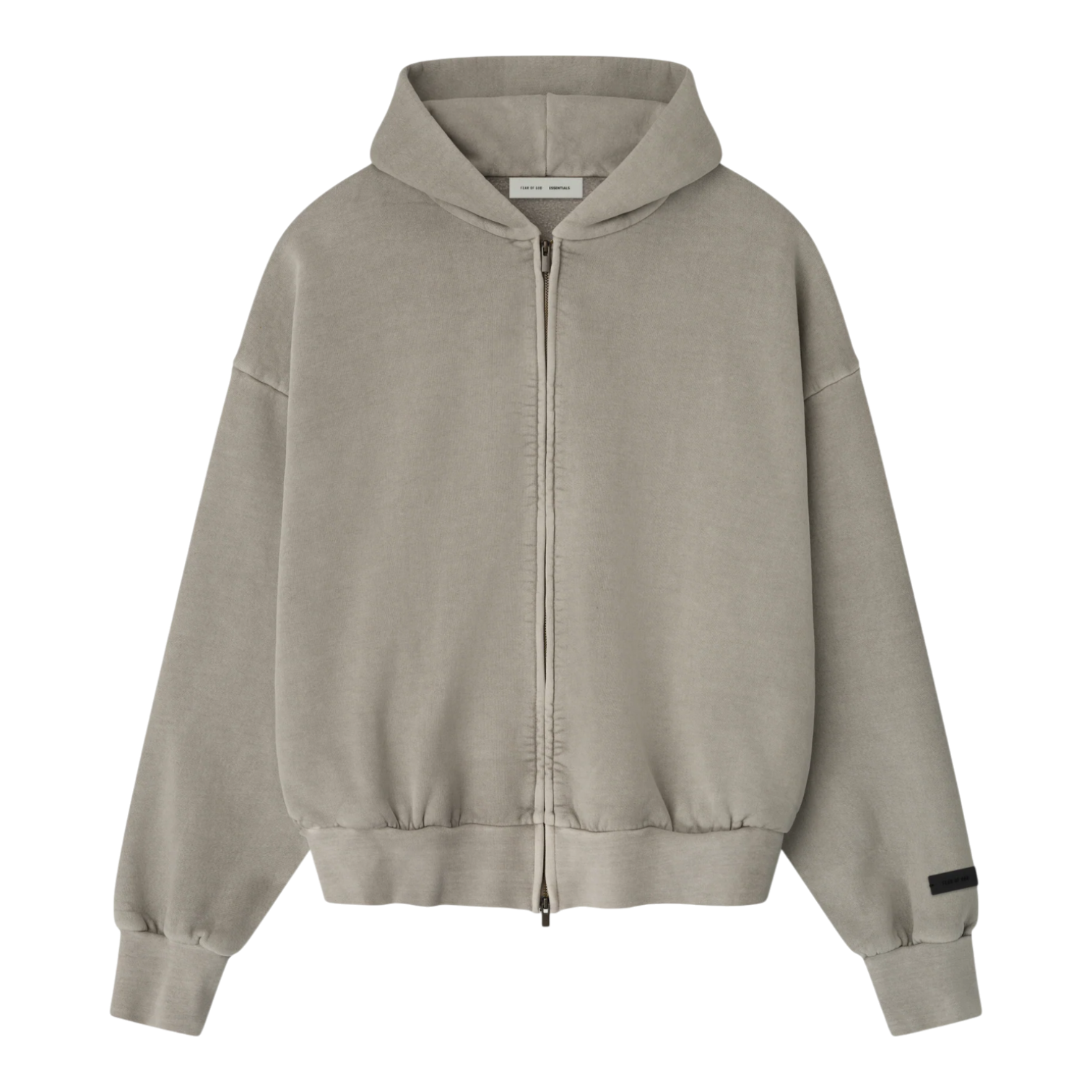 Fear of God Essentials Men's Classic Fleece Full-Zip Hoodie Smoke Grey