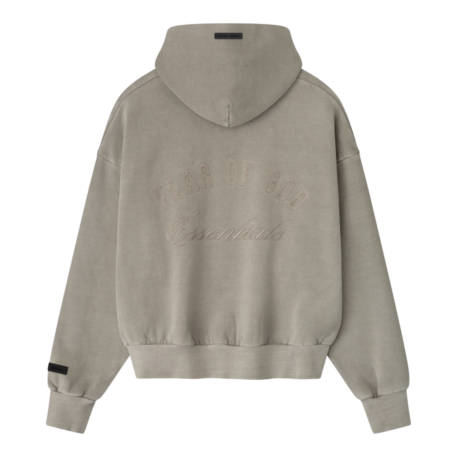 Fear of God Essentials Men's Classic Fleece Full-Zip Hoodie Smoke Grey Fear of God Essentials Men's Classic Fleece Full-Zip Hoodie Smoke Grey