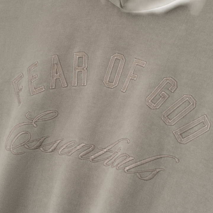 Fear of God Essentials Men's Classic Fleece Full-Zip Hoodie Smoke Grey