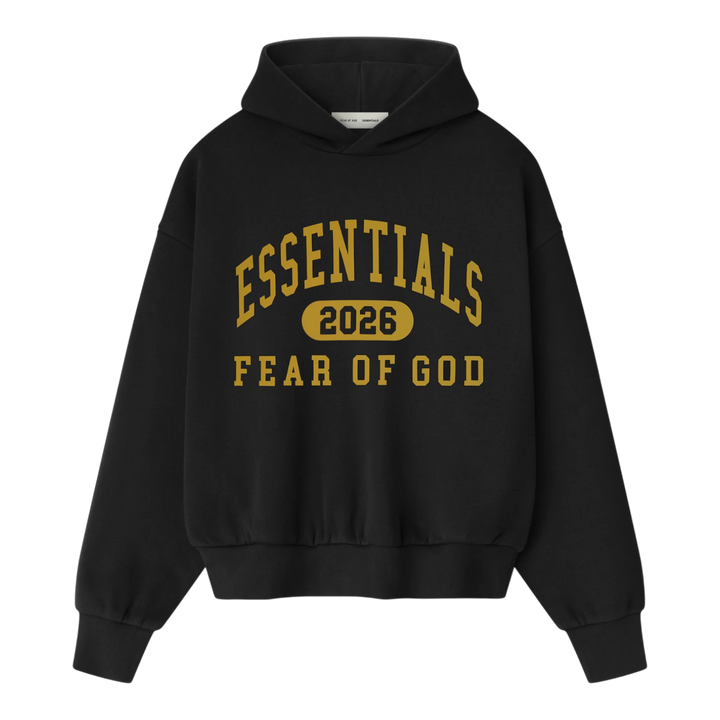 Essentials Classic Hoodie Vintage Black Men 192HO256861F