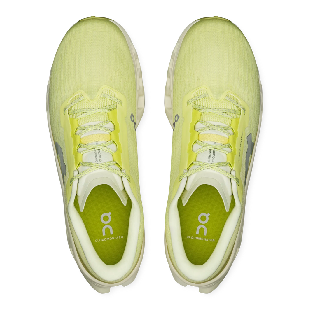 On Cloudmonster 3 - Mens 7 - Limelight | Seedling On Cloudmonster 3 Limelight / Seedling – Très Bien main image 3