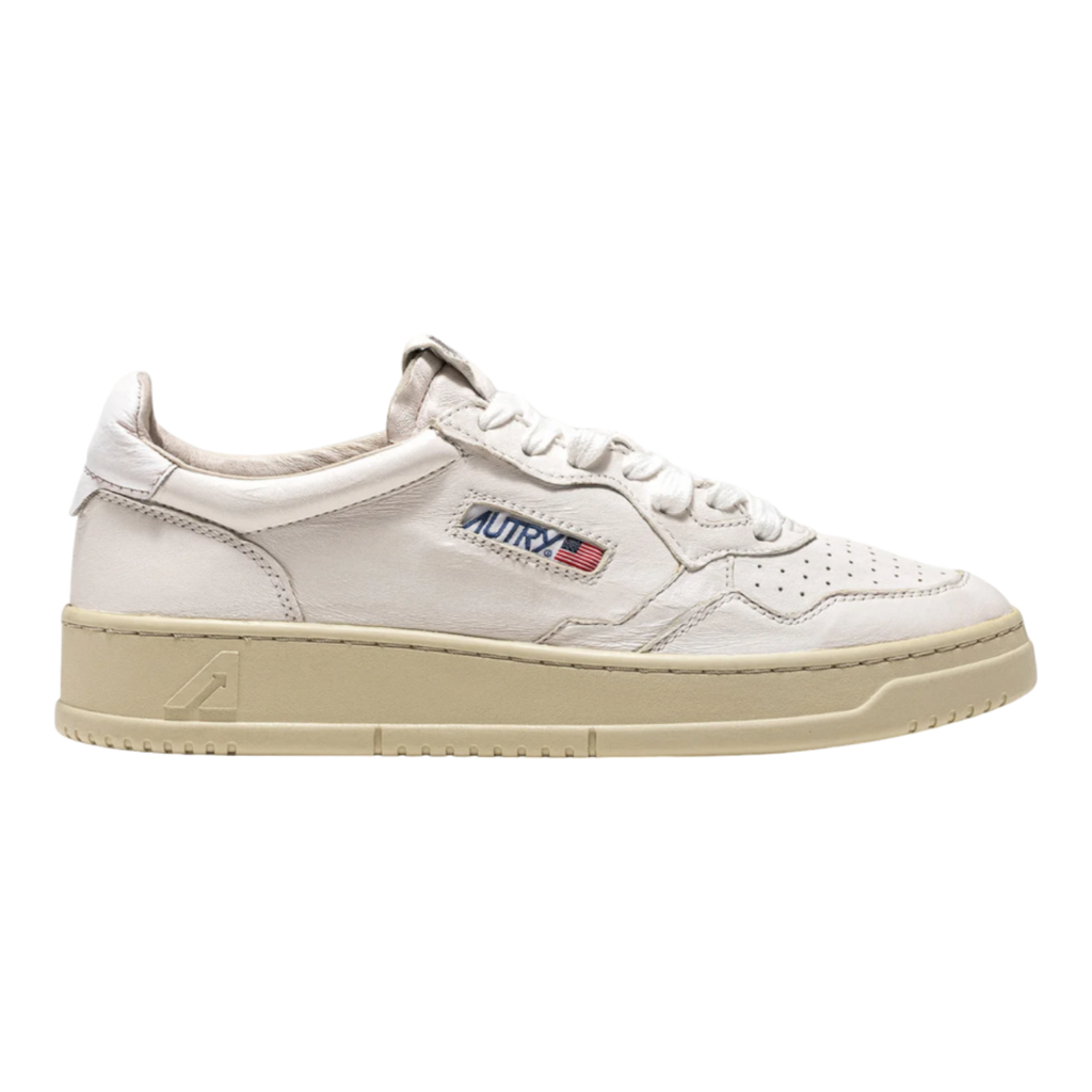 AUTRY｜SNEAKERS (AULM LD07) Autry Medalist Low Sneakers In White And Black Leather