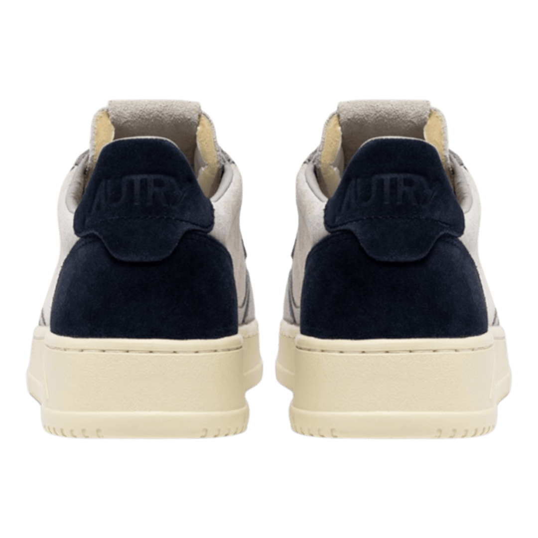 Autry Medalist Low Grey AULM-TS03 - Men's Vintage Suede Sneakers