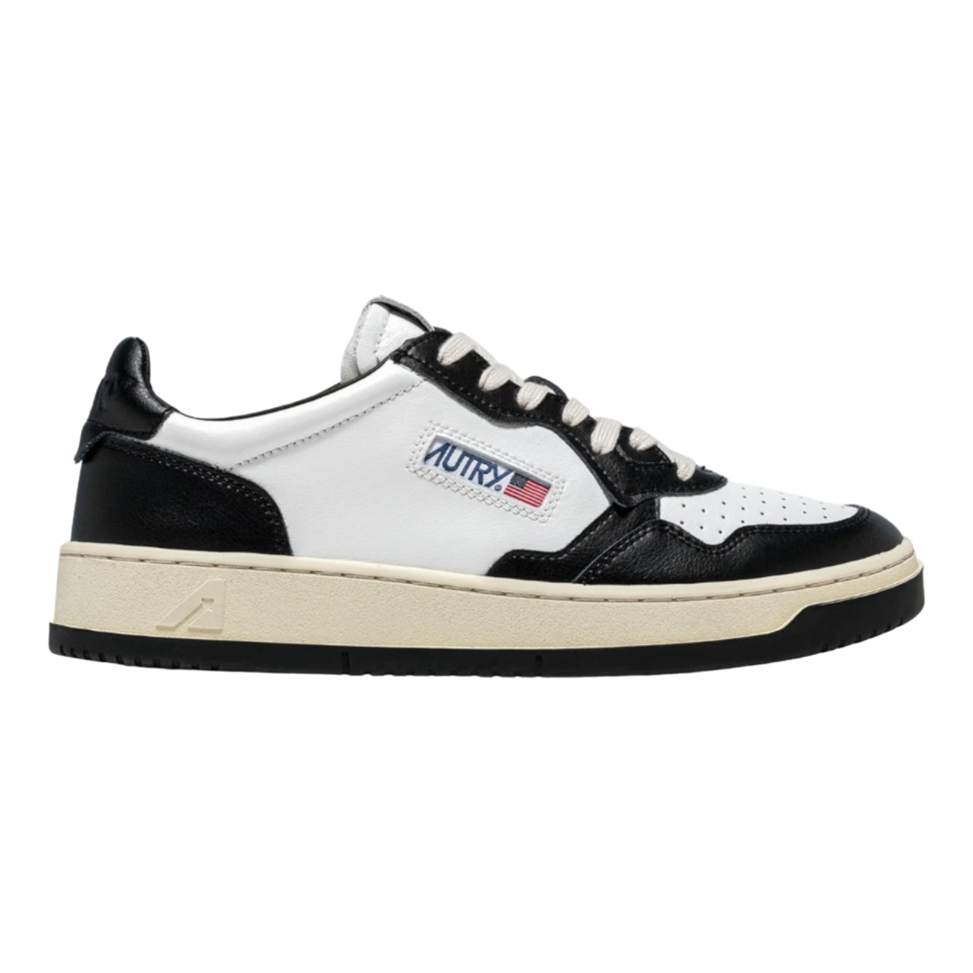 Autry Medalist Men's Low Sneakers - Classic Black & White