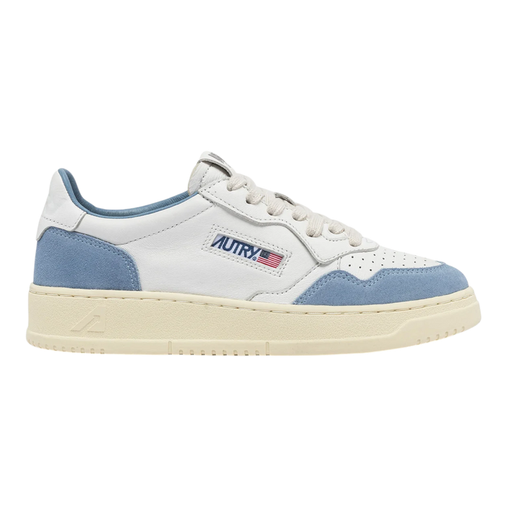 Autry Medalist Low White And Light Blue Women AULW-GS38