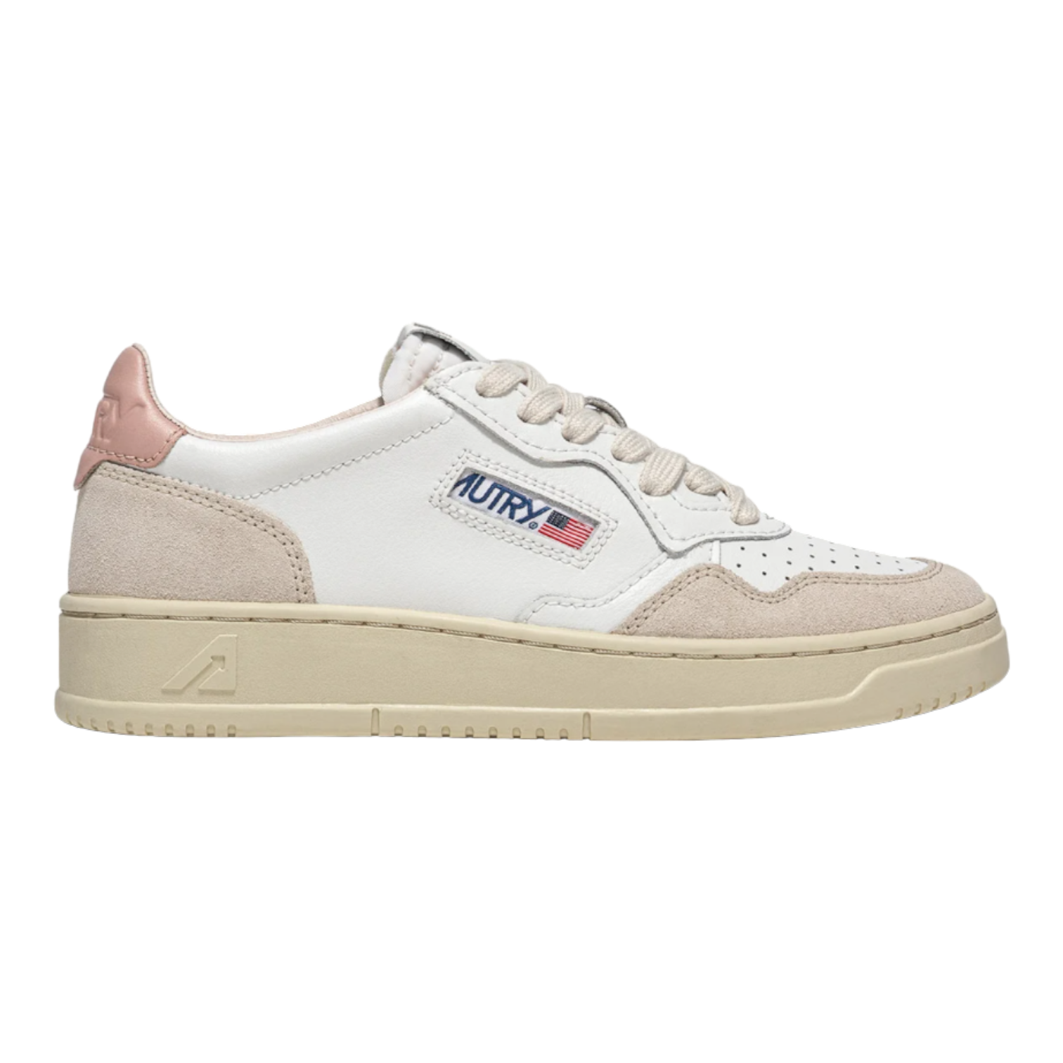 スニーカー AUTRY Woman Sneakers White AULW LS37 Autry Medalist Low Sneakers in Suede and Leather White