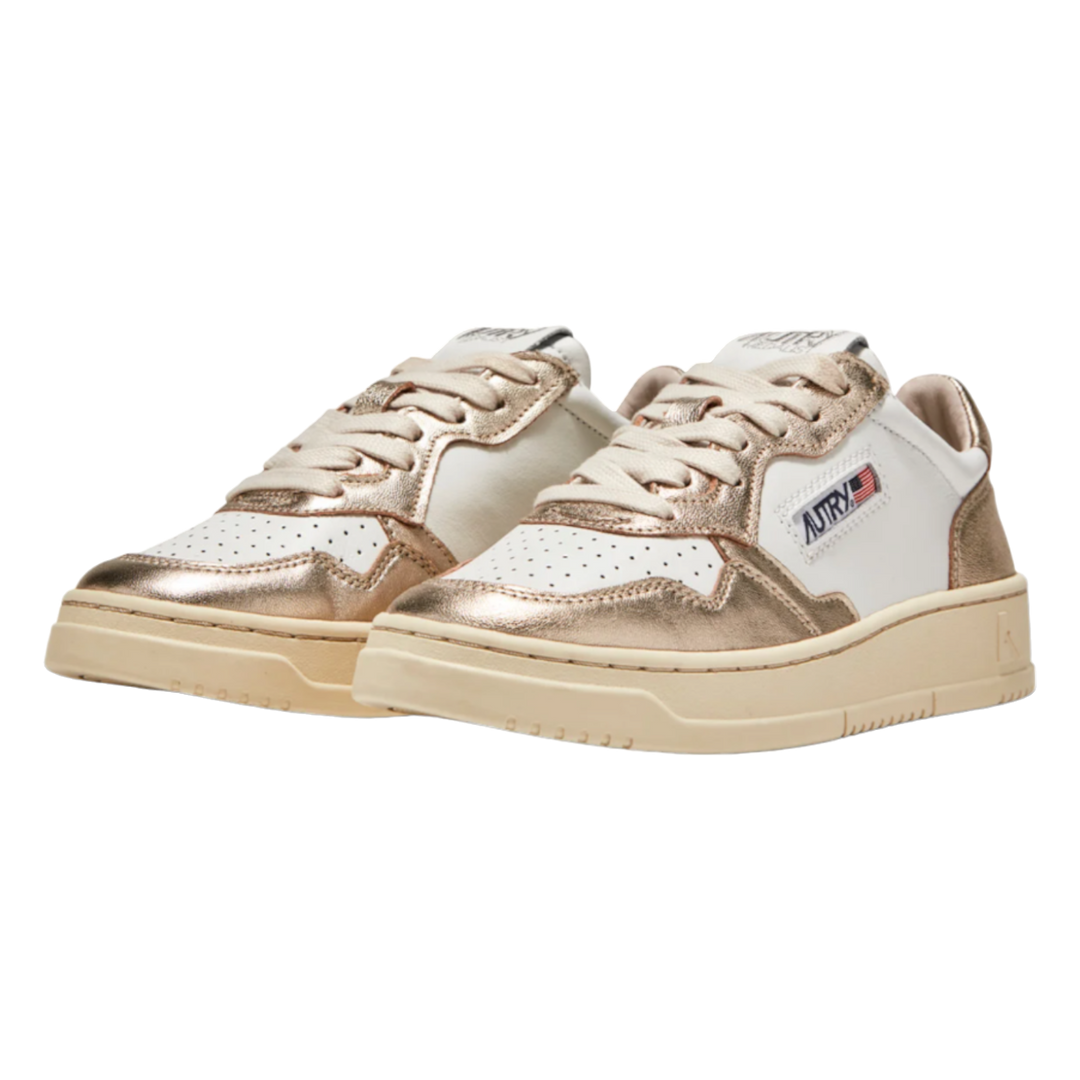 スニーカー AUTRY Women Sneakers PTLWLL WHITE Autry Medalist Platform Sneakers In White And Black Leather