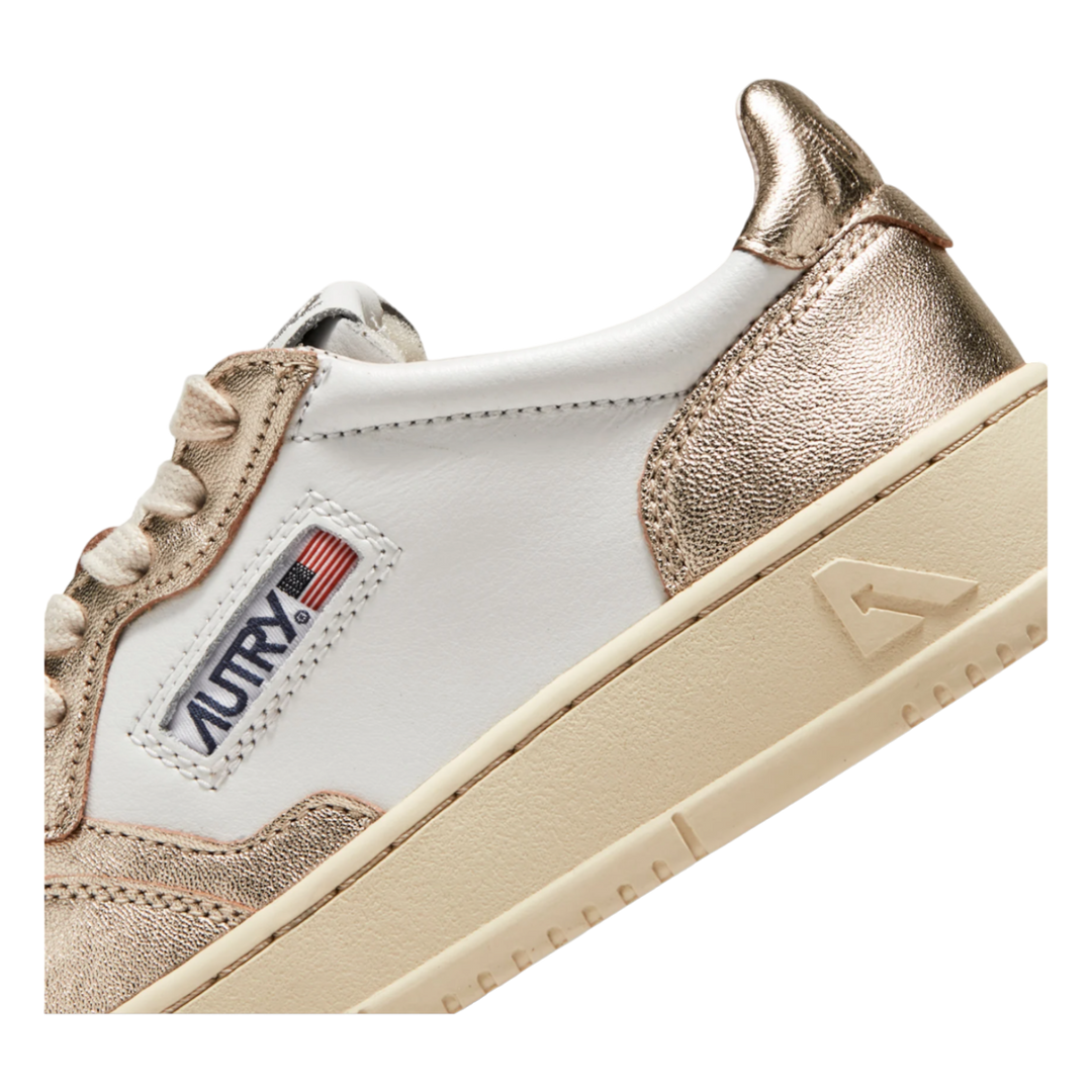 スニーカー AUTRY SS25 SNEAKER MEDALIST LOW (AULW LL16) AUTRY Medalist Low Sneakers in Leather Bicolor White and