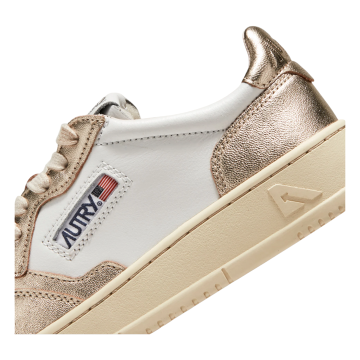 スニーカー AUTRY Woman Sneakers White AULWLL16 AUTRY Medalist Low Sneakers in Leather Bicolor White and