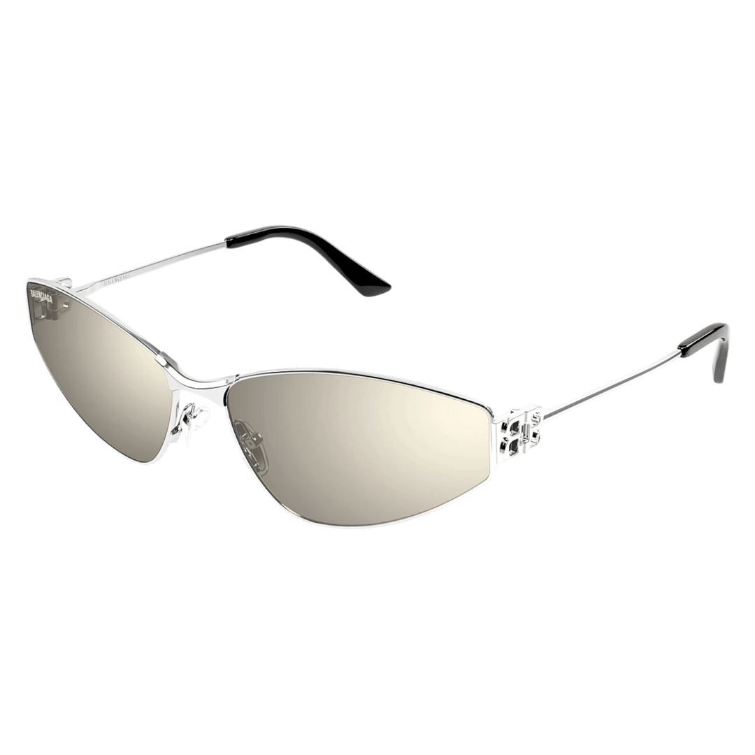 BALENCIAGAシルバーメガネ Mono Square Sunglasses in Silver | Balenciaga US