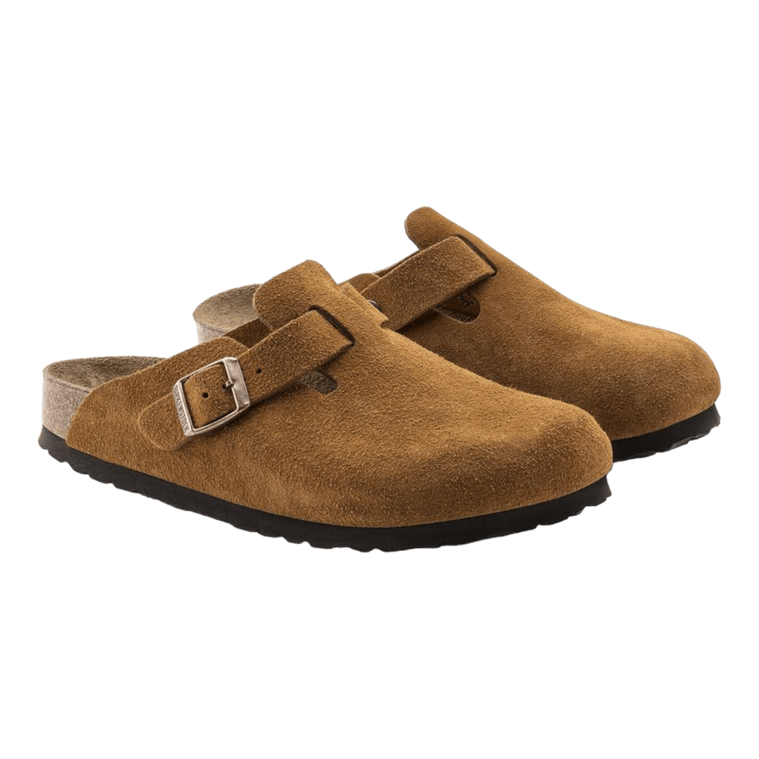 Birkenstock Boston Soft Footbed Suede Leather Mink 1009542