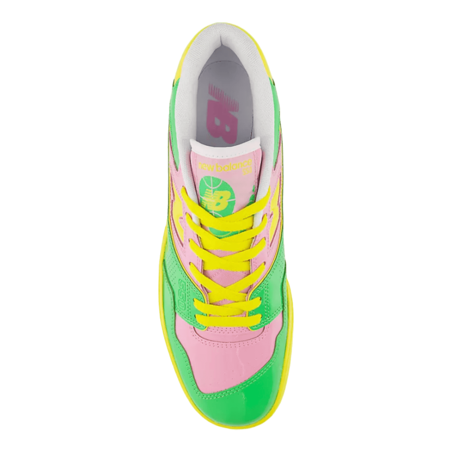 Pink and yellow new balance discount