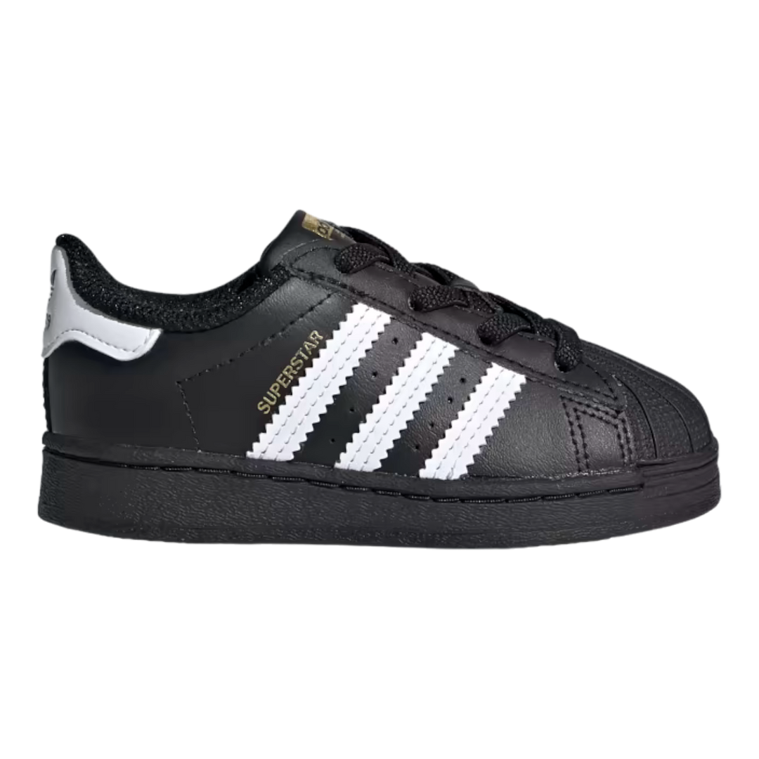 Adidas Superstar Toddler Kids Black White Shoes Size 6