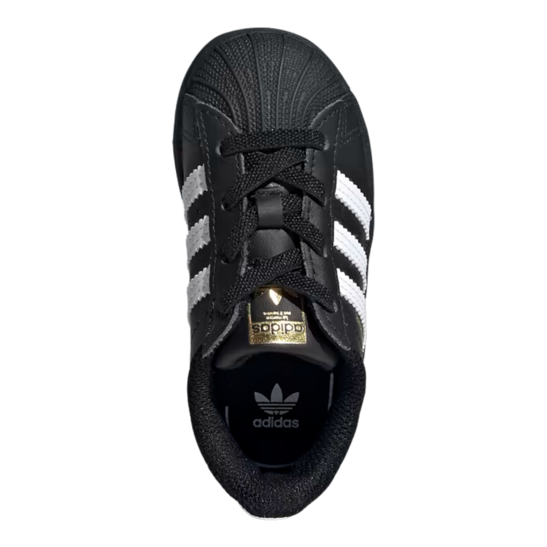 Adidas Superstar Toddler Kids Black White Shoes Size 5