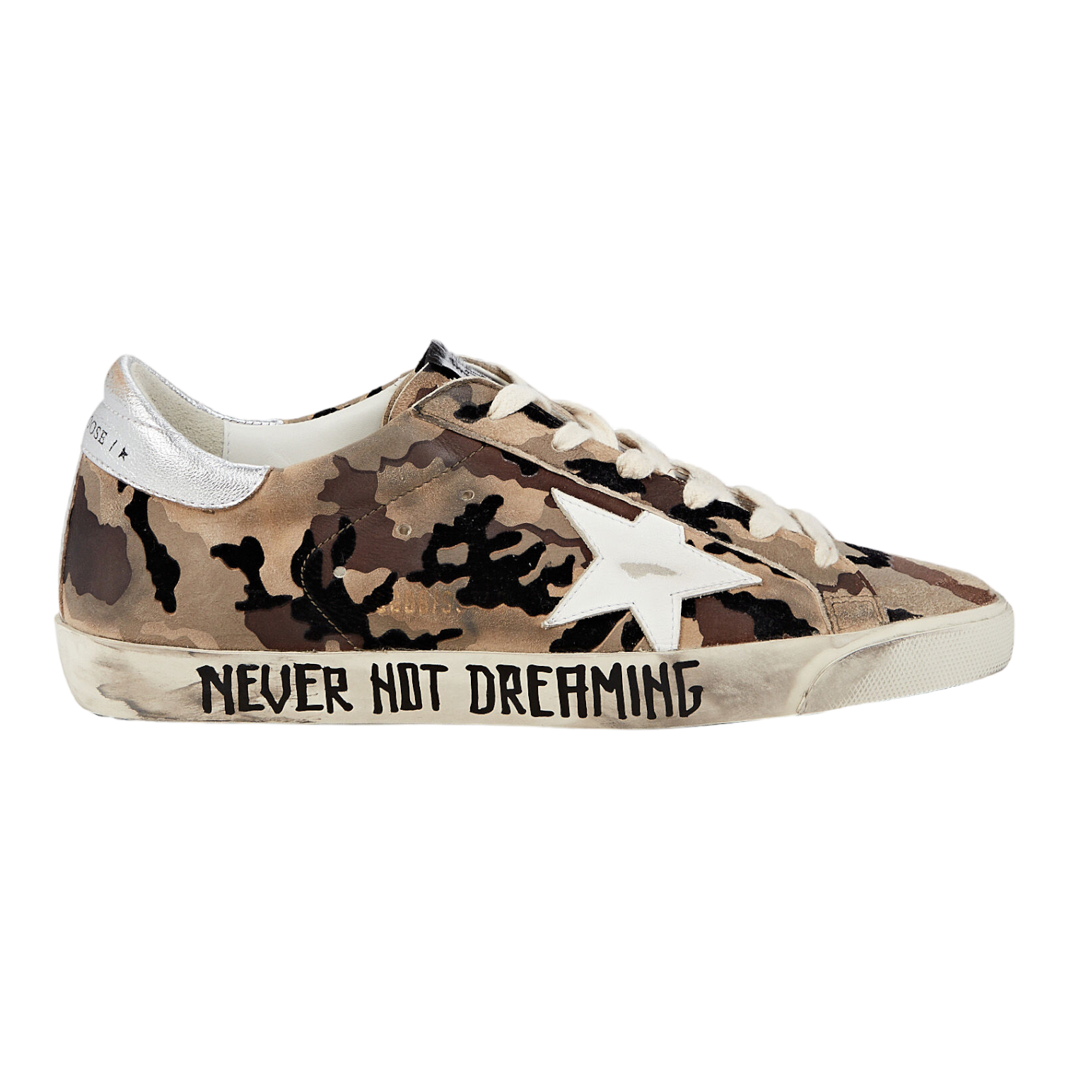 Golden Goose Superstar Camo Flock Upper Leather Star for Golden Goose Superstar Camo Flock Upper Leather Star for