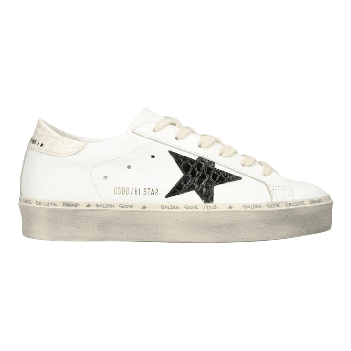 Golden Goose Hi Star Leather Upper Coco Printed Leather Star