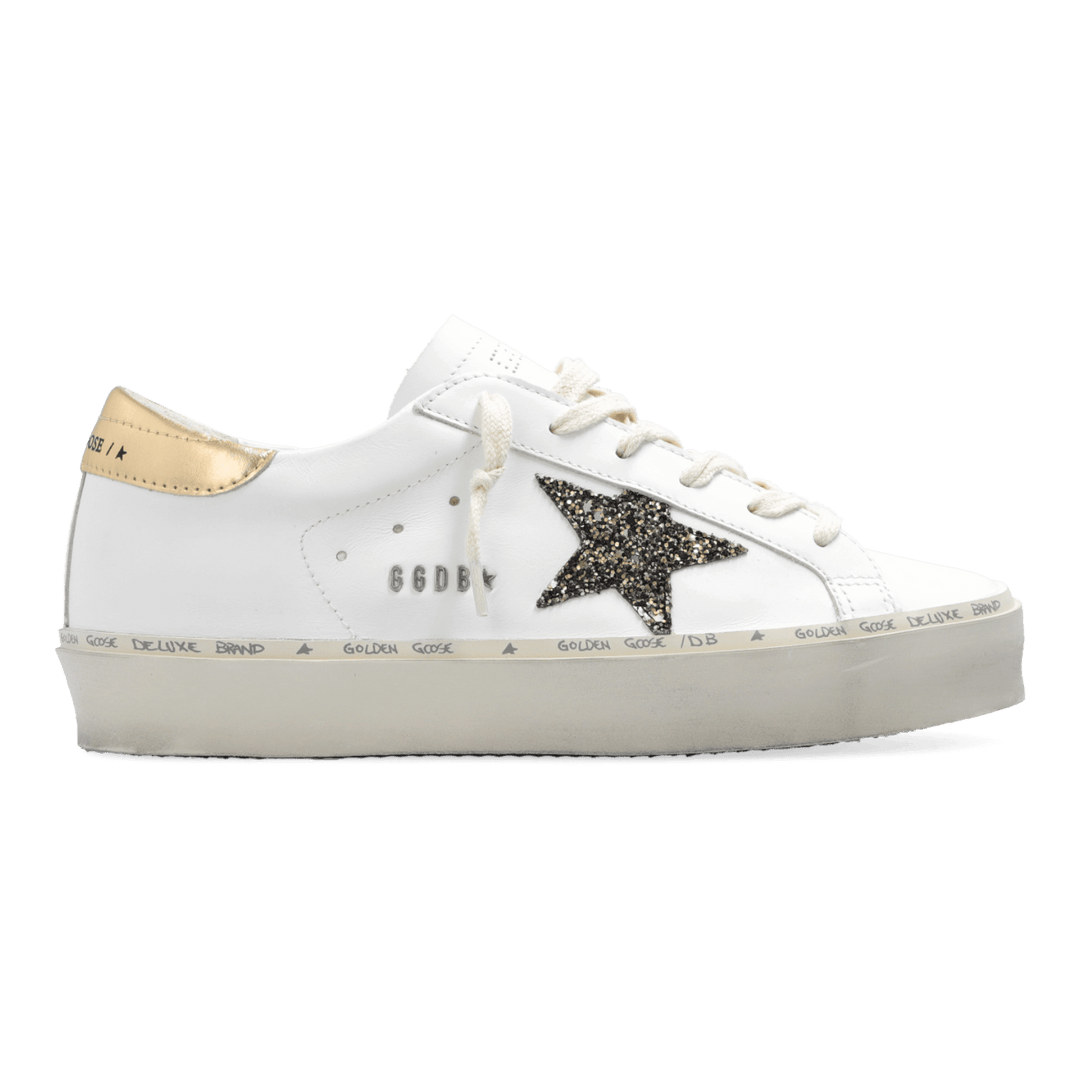 Golden Goose|SNEAKERS (GWF00118 F004723 11202) Golden Goose Hi Star White - Women's Distressed Luxury Sneakers