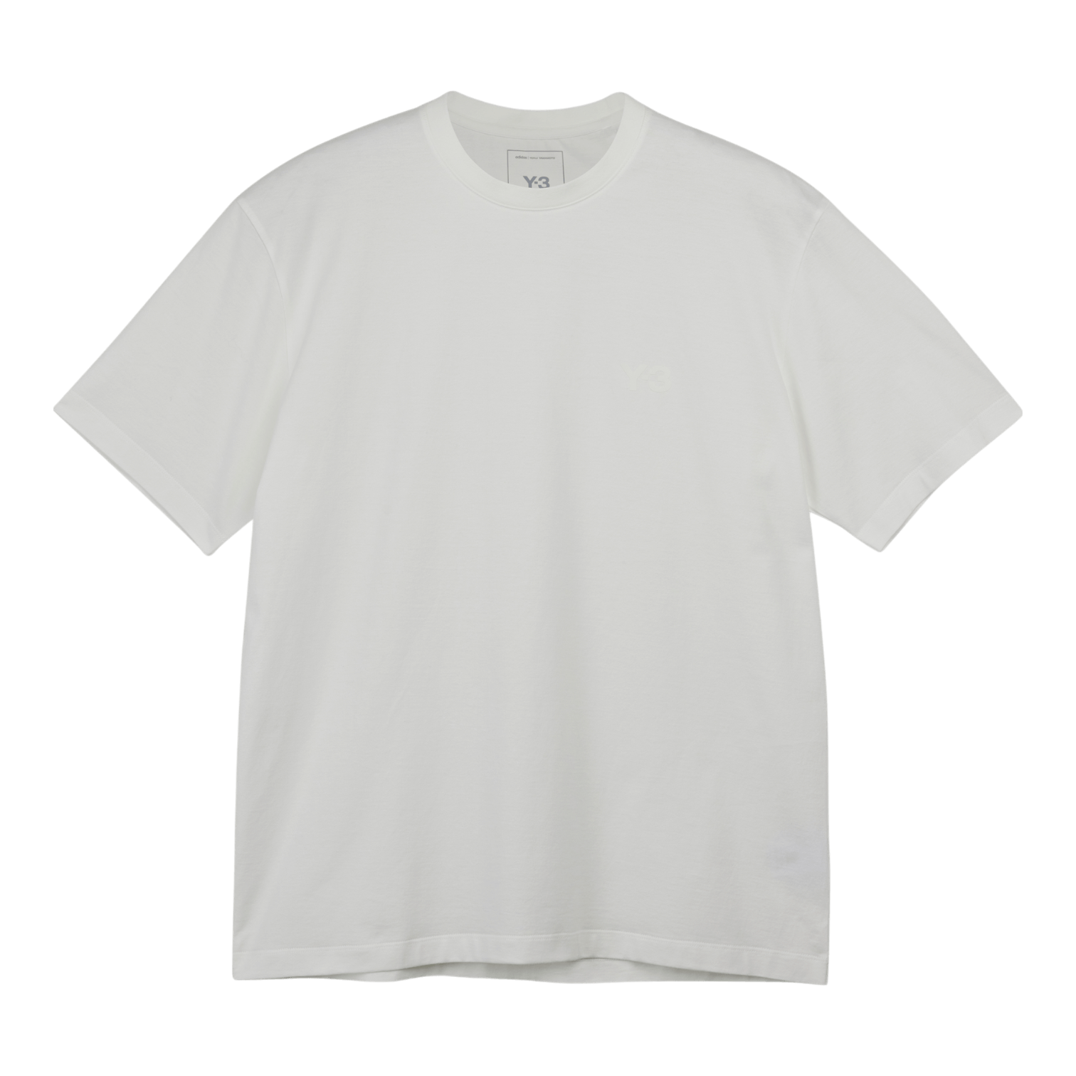 Y-3 Regular Short Sleeve Tee White - Minimalist Cotton T-Shirt Y-3 Regular Short Sleeve Tee White - Minimalist Cotton T-Shirt