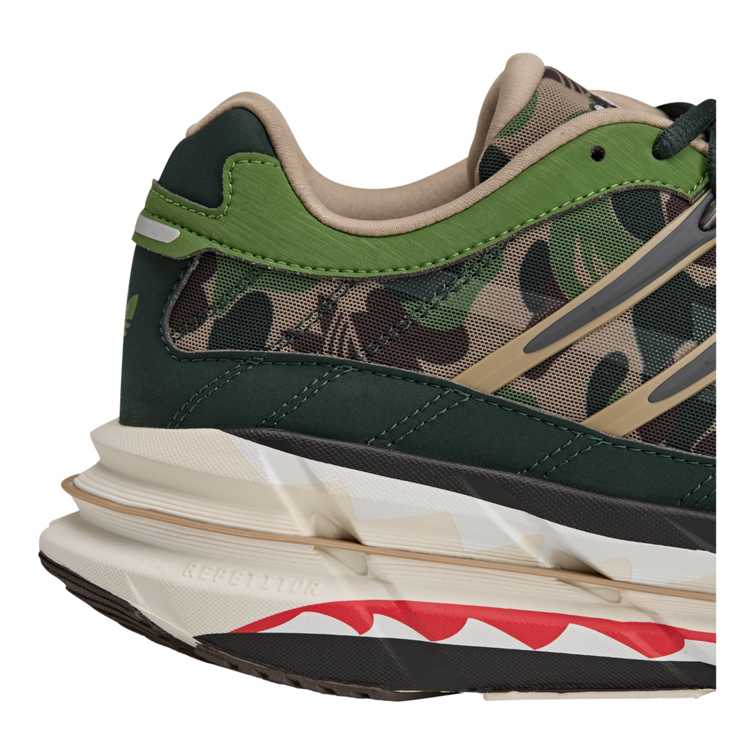 adidas × BAPE Adistar HRMY BAPE® Sneakers Green/Camo KJ8850  display picture 1