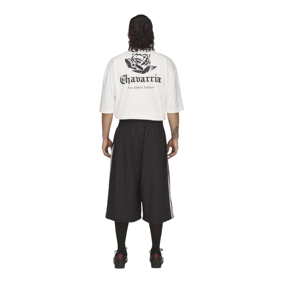adidas x Willy Chavarria Chavarria Pinstripe Long Short Black/White KV