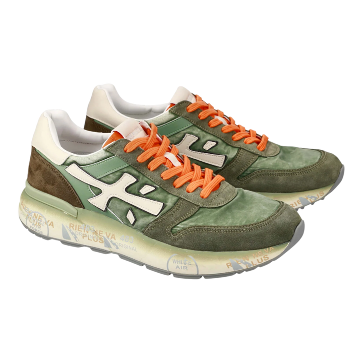 Premiata MICK-7244N Olive Green/Orange for Men