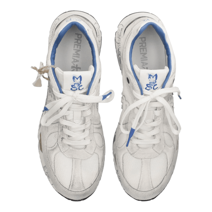 スニーカー PREMIATA Men Sneakers MASE6621 White Premiata Mase-6621 White Sneakers for Men